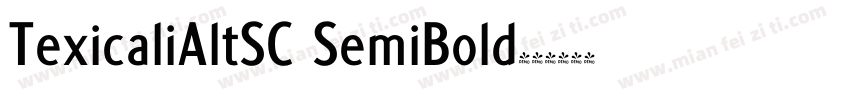 TexicaliAltSC SemiBold字体转换